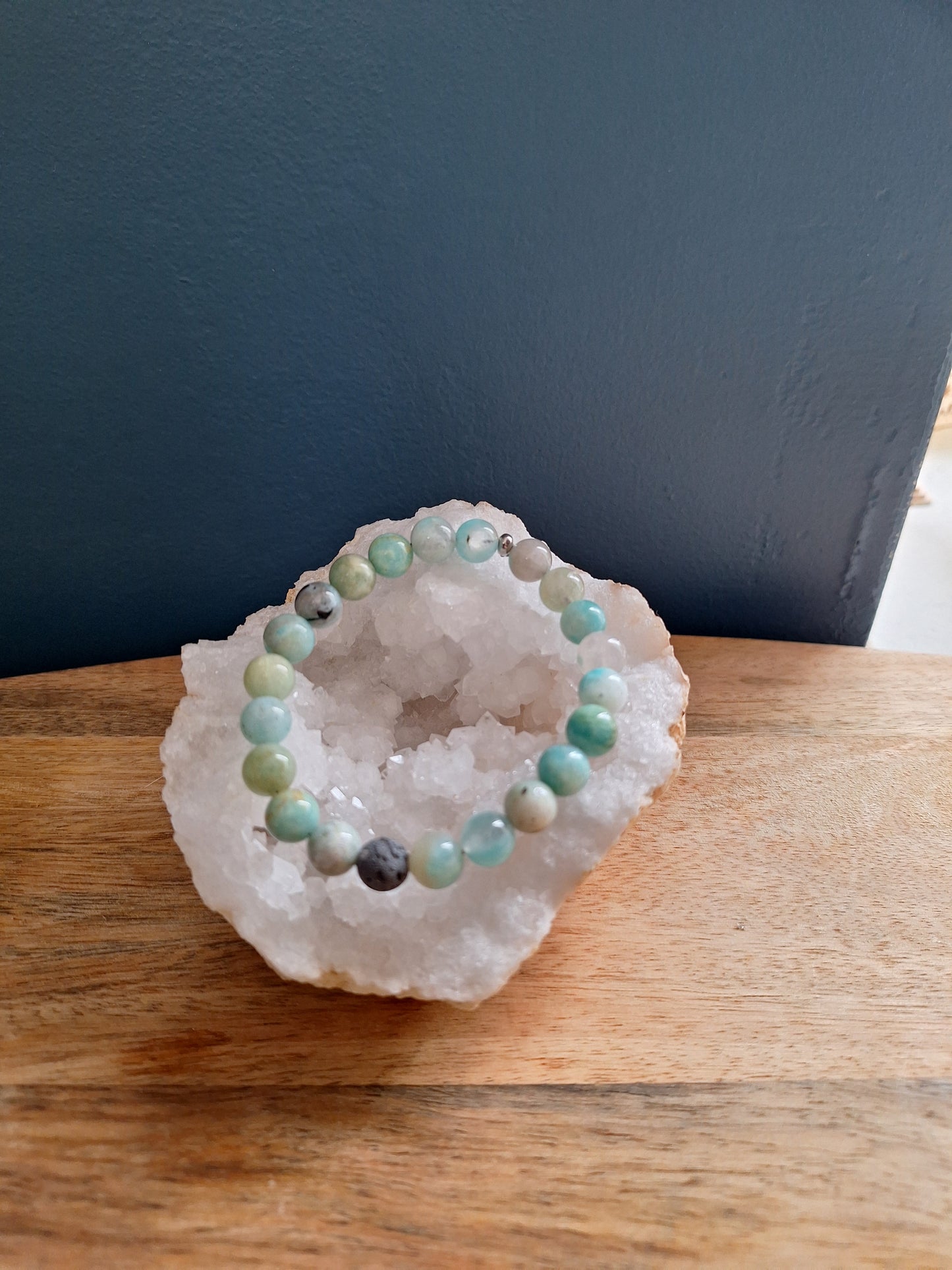 Diffuser armband - Amazoniet 8mm