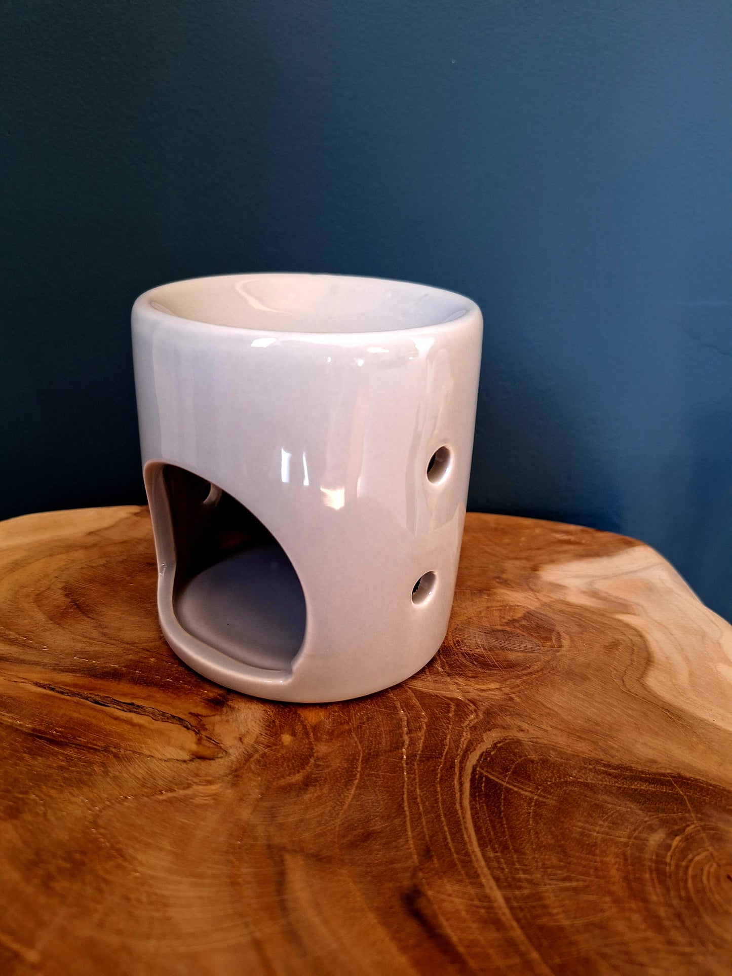 Olie lampje lichtgrijs