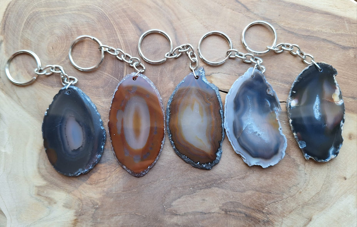 agaatschijfjessleutelhanger