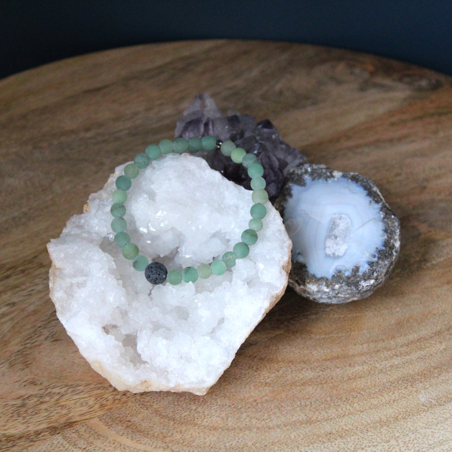 Diffuser armband - Aventurijn (mat)