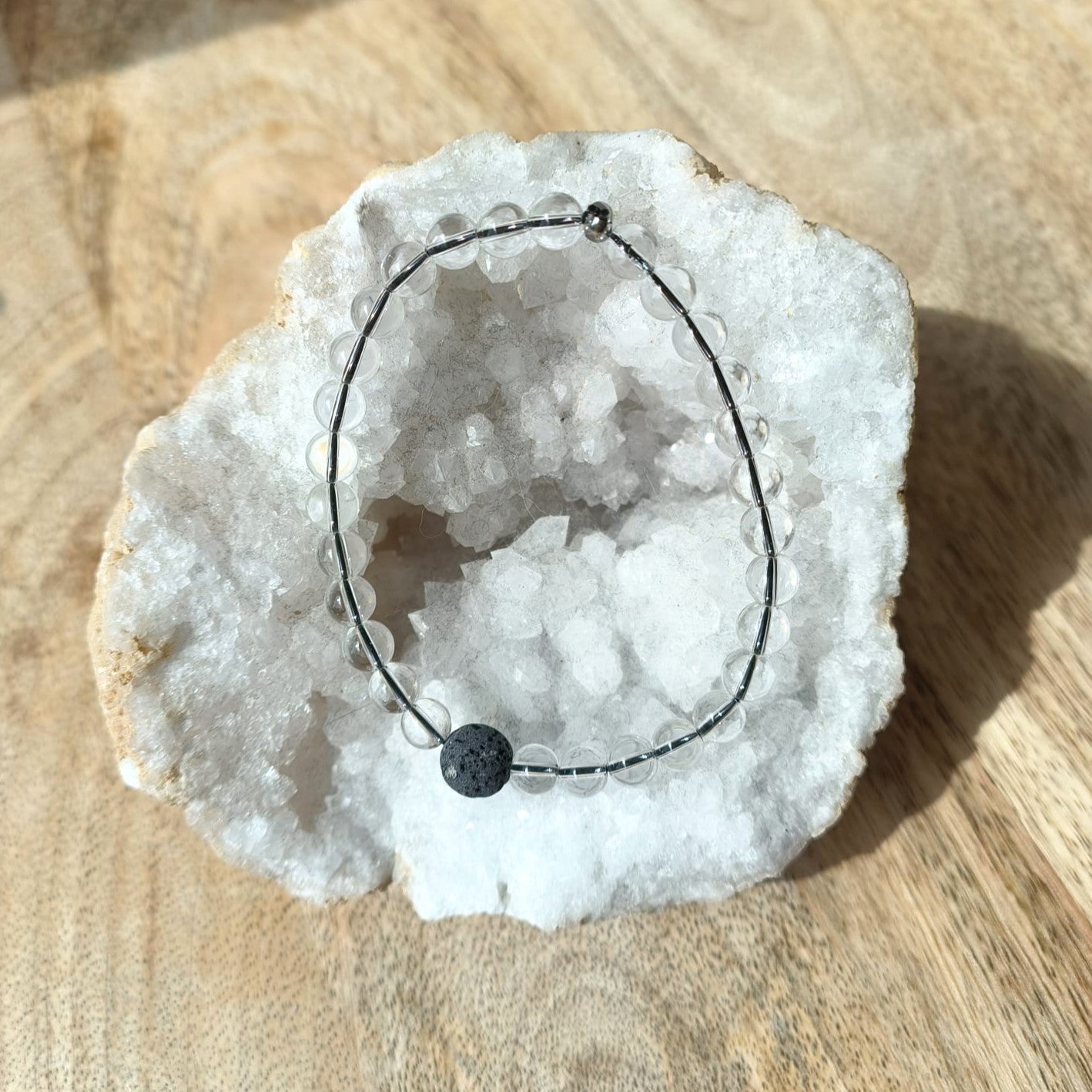Diffuser armband - Bergkristal