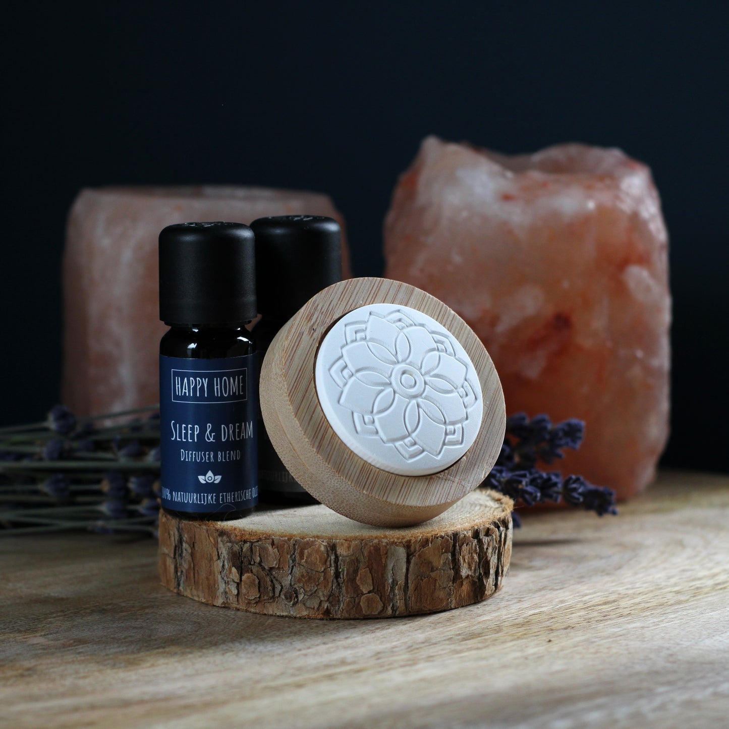 Houten geursteen bloem