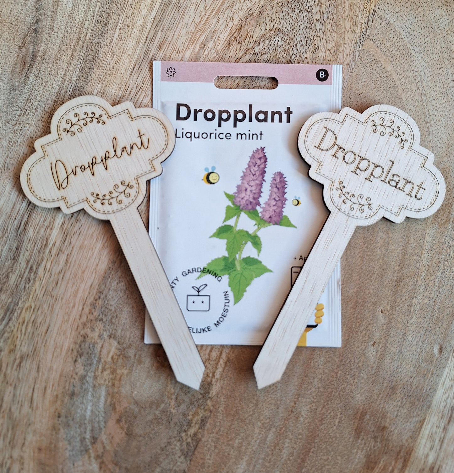 Houten plantensteker - Dropplant