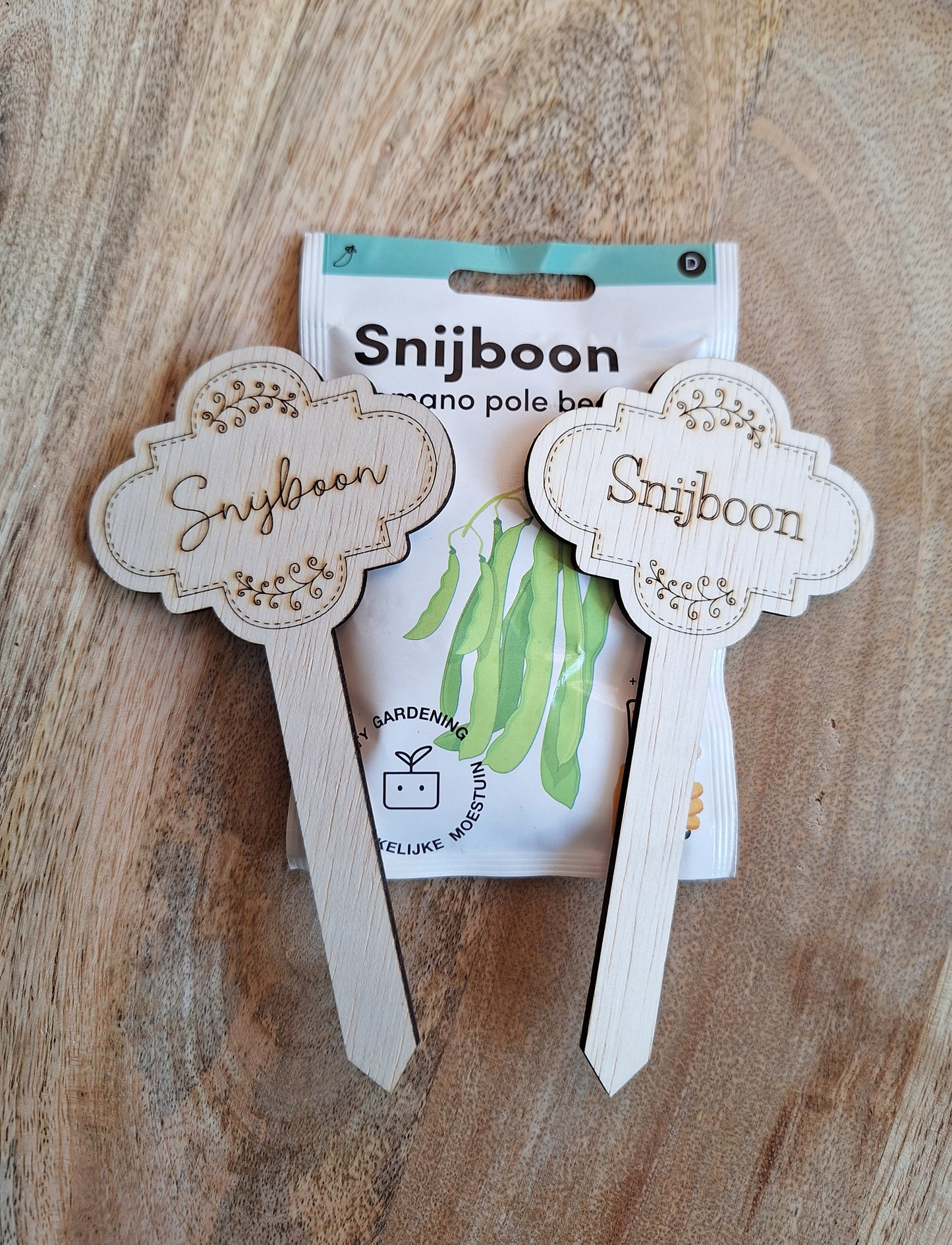 Houten plantensteker - Snijboon