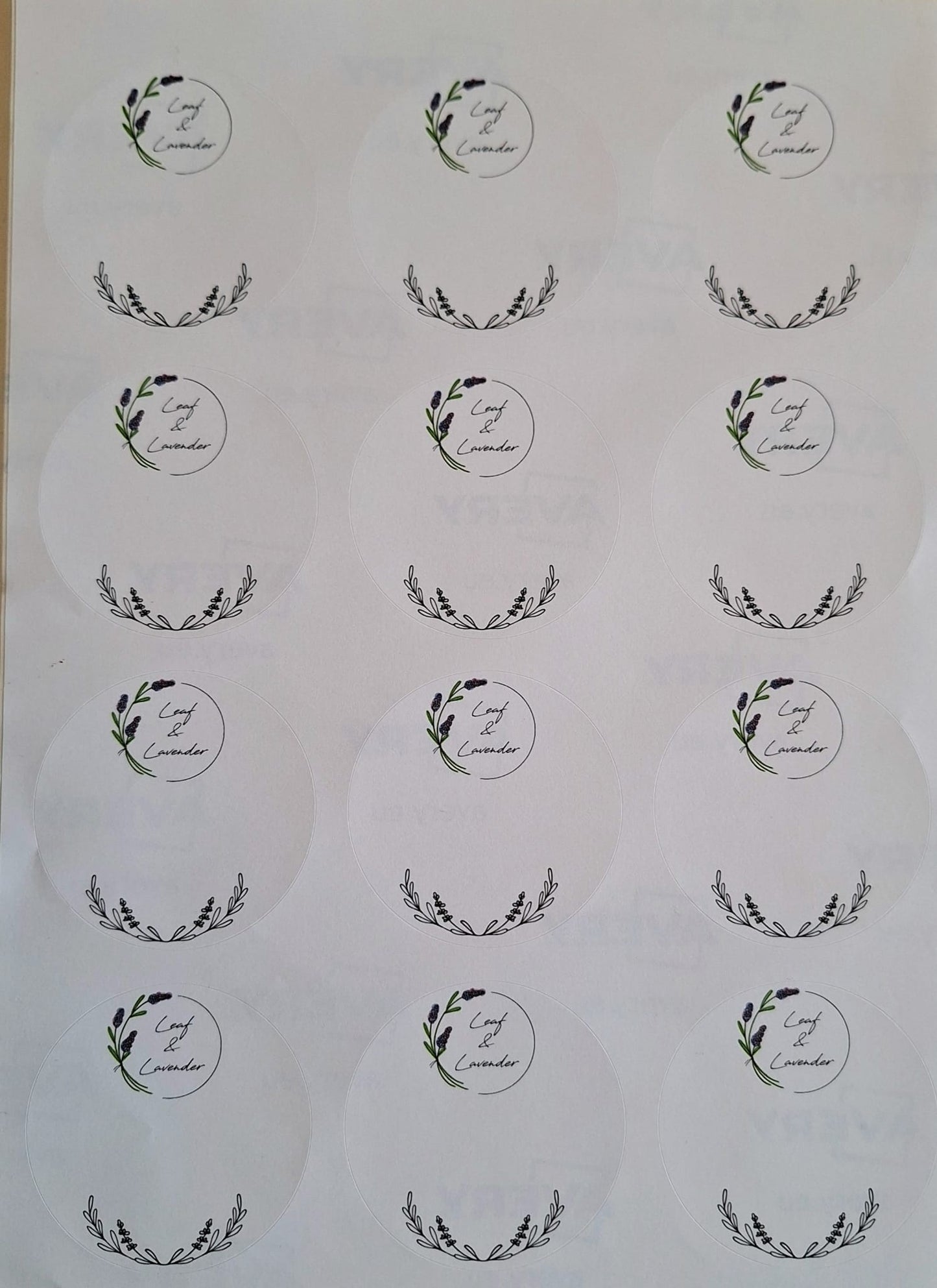 Product stickers kruiden