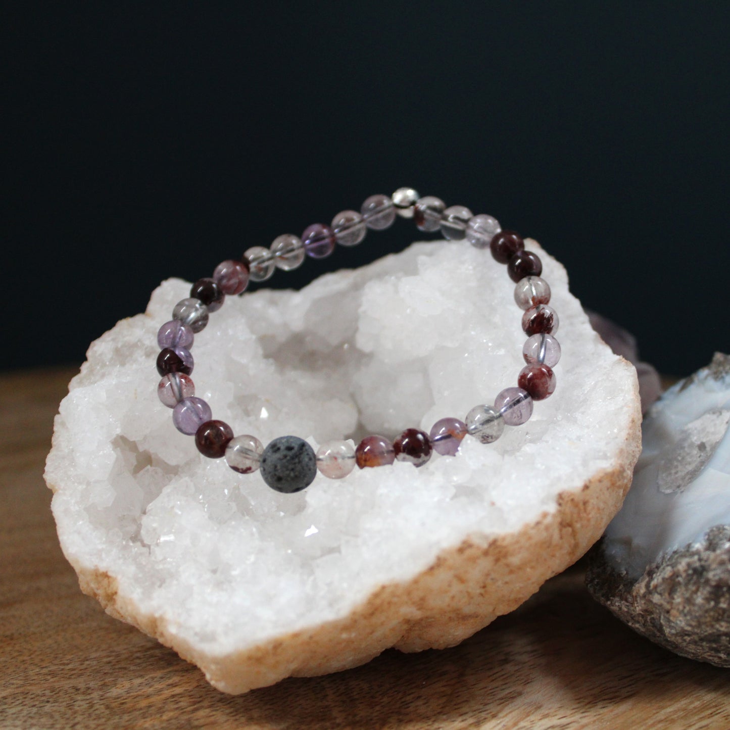 Diffuser armband - Super seven quartz
