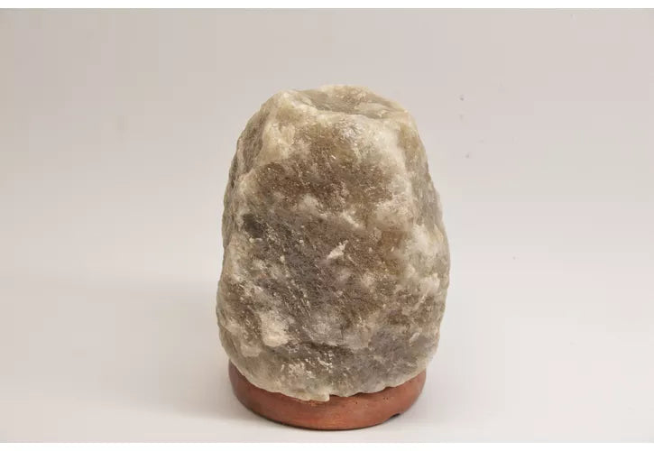 Zoutsteen lamp - grijs