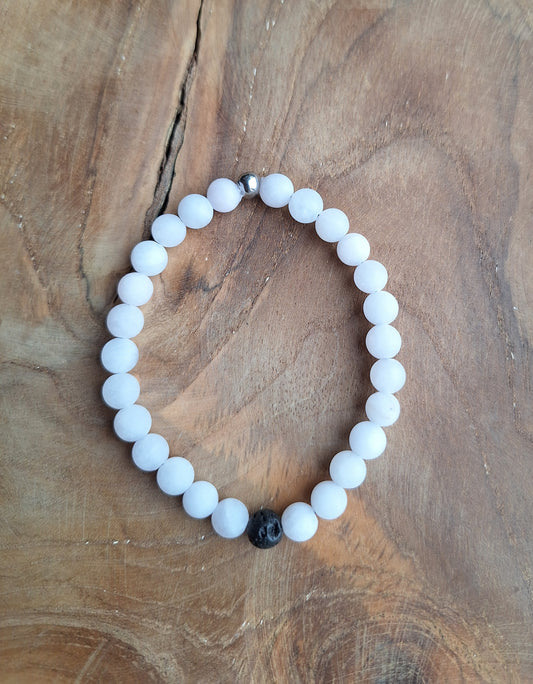 Diffuser-armband-rozenkwarts-mat-frozen