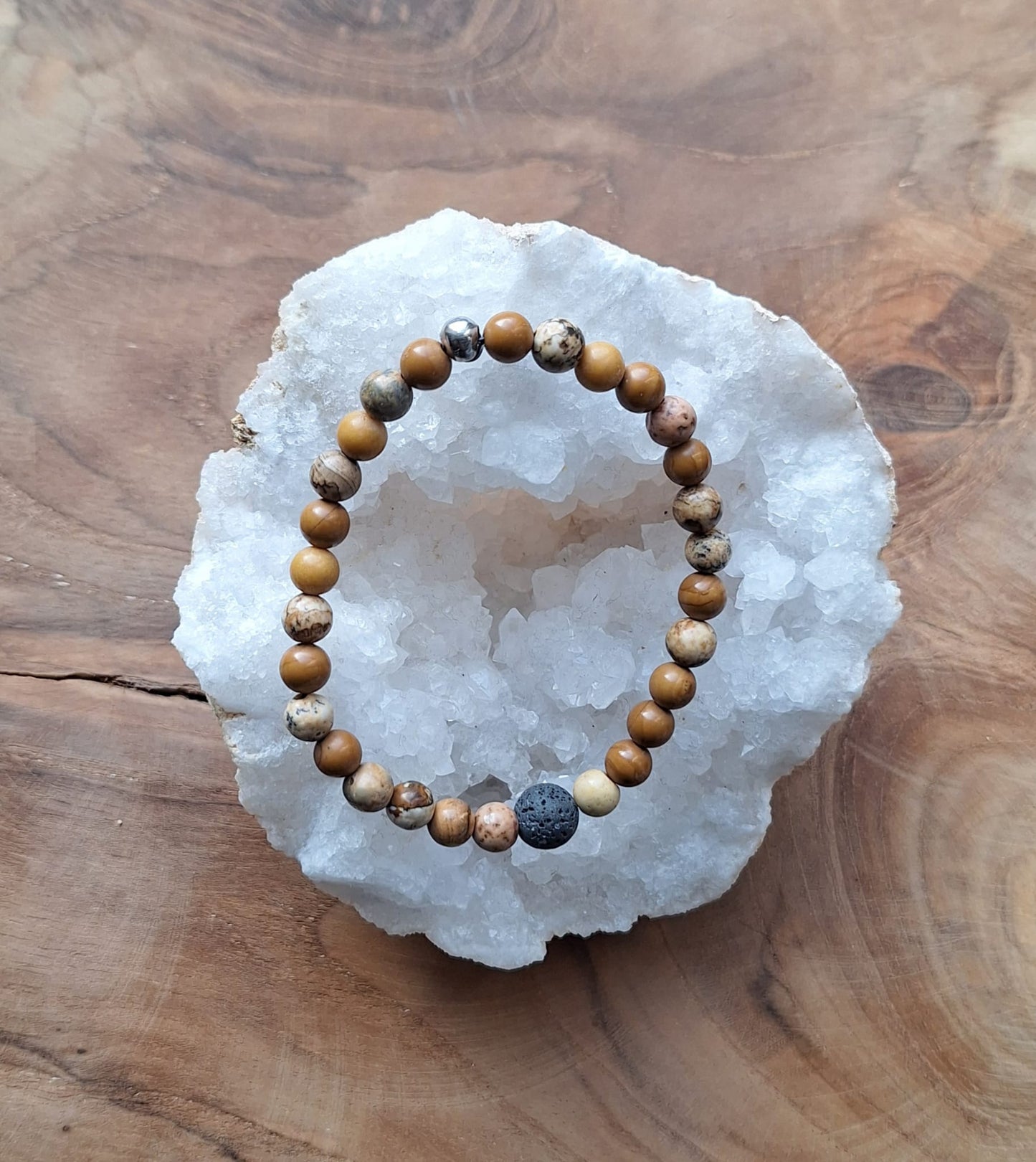 diffuser armband- woestijn jaspis