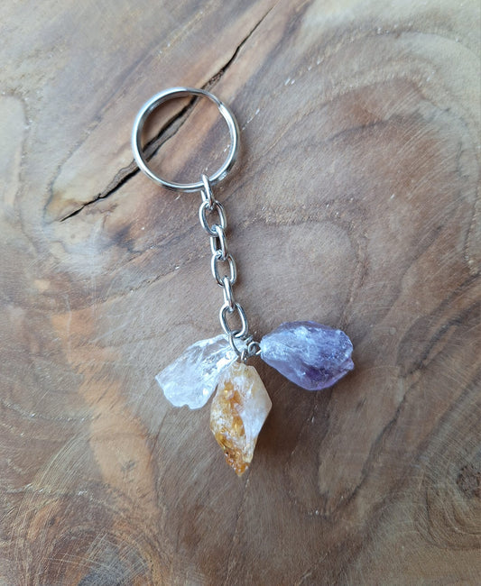 edelsteentriosleutelhanger