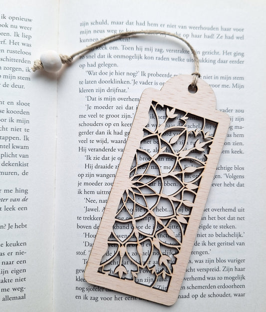 Houten boekenlegger - Mandala 5