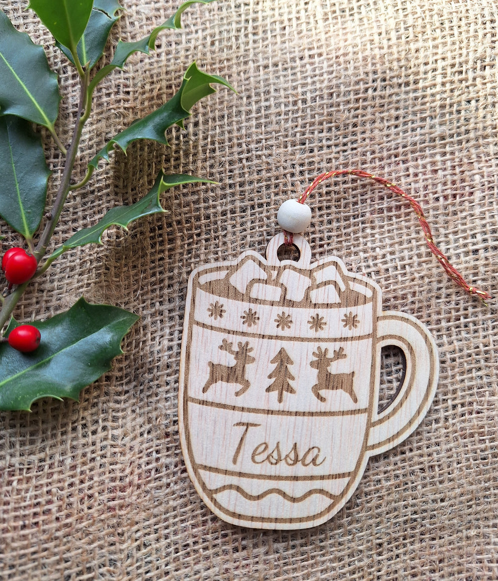 Kerstornament Mok Rendier – Leaf & Lavender