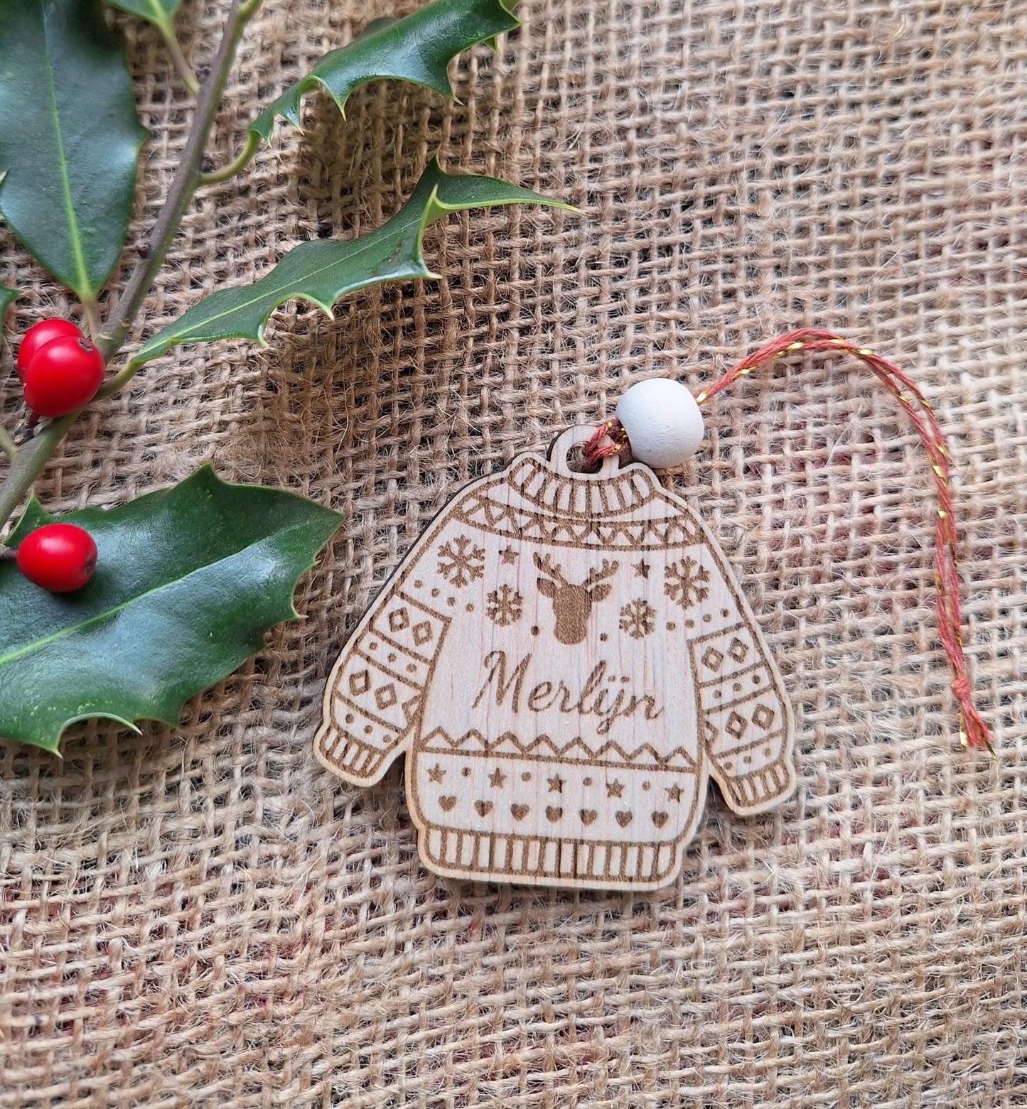 Kerst ornament Trui Rendier