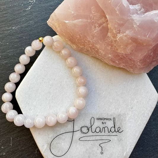 Edelsteen armband - Rozenkwarts