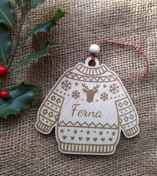 Kerst ornament Trui Rendier